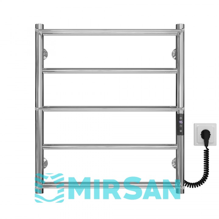 Рушникосушарка електрична Ladder П5 500х600 Deffi нержавіюча сталь (Хром, JD03, Праве підключення)