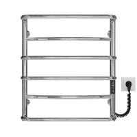 Рушникосушарка електрична Аквамікс П6 500х600 Deffi нержавіюча сталь (Хром, JD03, Праве підключення)