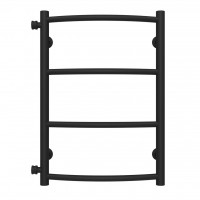 Рушникосушарка водяна Класік П4 400х600 Deffi нержавіюча сталь (Чорний, Бокове ліве підключення)