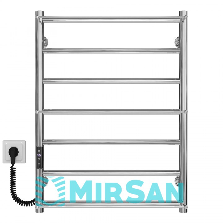 Рушникосушарка електрична Ladder П7 500х700 Deffi нержавіюча сталь (Хром, JD03, Ліве підключення)