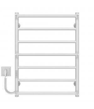 Рушникосушарка електрична Ladder П7 500х700 Deffi нержавіюча сталь (Білий, WD03, Ліве підключення)