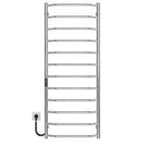 Рушникосушарка електрична Трапеція П12 500х1300 Deffi нержавіюча сталь (Хром, JD03, Ліве підключення)