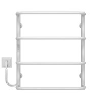 Рушникосушарка електрична Стандарт П4 400х600 Deffi нержавіюча сталь (Білий, WD03, Ліве підключення)