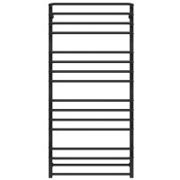 Рушникосушарка водяна Lux П16 700х1500 Deffi нержавіюча сталь (Чорний, Бокове ліве підключення)