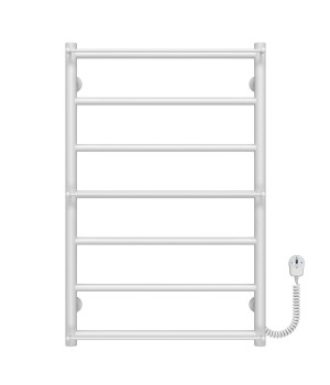 Рушникосушарка електрична Ladder П7 500х800 Deffi нержавіюча сталь (Білий, EF16, Праве підключення)