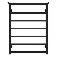 Рушникосушарка водяна Терма П7 500х700 Deffi нержавіюча сталь (Чорний, Бокове праве підключення)