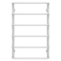 Рушникосушарка водяна Стандарт П6 400х800 Deffi нержавіюча сталь (Білий, Бокове ліве підключення)