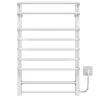 Рушникосушарка електрична Lux П9 400х800 Deffi нержавіюча сталь (Білий, WD04, Праве підключення)