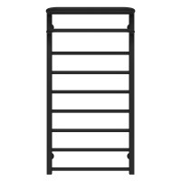 Рушникосушарка водяна Lux Hotel П9 500х1000 Deffi нержавіюча сталь (Чорний, Бокове праве підключення)