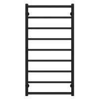 Рушникосушарка водяна Ladder П9 500х1000 Deffi нержавіюча сталь (Чорний, Бокове ліве підключення)