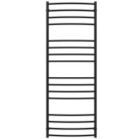 Рушникосушарка водяна Класік Еліт П16 600х1700 Deffi нержавіюча сталь (Чорний, Бокове праве підключення)