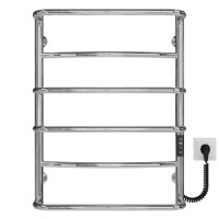 Рушникосушарка електрична Аквамікс П6 400х700 Deffi нержавіюча сталь (Хром, JD03, Праве підключення)