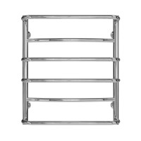 Рушникосушарка водяна Аквамікс П6 500х600 Deffi нержавіюча сталь (Хром, Бокове праве підключення)