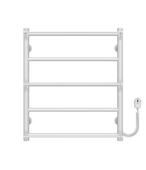 Рушникосушарка електрична Ladder П5 500х600 Deffi нержавіюча сталь (Білий, EF16, Праве підключення)