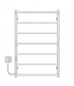 Рушникосушарка електрична Ladder П7 500х800 Deffi нержавіюча сталь (Білий, WD03, Ліве підключення)