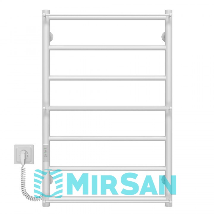 Рушникосушарка електрична Ladder П7 500х800 Deffi нержавіюча сталь (Білий, WD03, Ліве підключення)