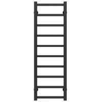 Рушникосушарка водяна Forest П10 300х1000 Deffi нержавіюча сталь (Чорний, Бокове ліве підключення)