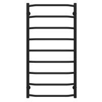 Рушникосушарка водяна Трапеція П9 500х1000 Deffi нержавіюча сталь (Чорний, Нижнє підключеня)
