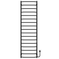 Рушникосушарка електрична Трапеція П17 500х1800 Deffi нержавіюча сталь (Чорний, JD03, Праве підключення)