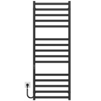 Рушникосушарка електрична Avast П15 500х1400 Deffi фарбована сталь (Чорний, JD04, Ліве підключення)