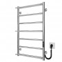 Рушникосушарка електрична Ladder П7 500х800 Deffi нержавіюча сталь (Хром, JD03, Праве підключення)
