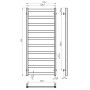 Рушникосушарка електрична Harmony П10 500х1200 Deffi фарбована сталь (Чорний, JD04, Праве підключення)
