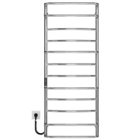 Рушникосушарка електрична Аквамікс П12 500х1300 Deffi нержавіюча сталь (Хром, JD03, Ліве підключення)