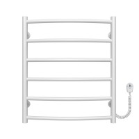 Рушникосушарка електрична Класік П6 500х600 Deffi нержавіюча сталь (Білий, EF16, Праве підключення)