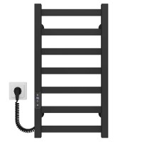 Рушникосушарка електрична Avast П7 300х600 Deffi фарбована сталь (Чорний, JD04, Ліве підключення)