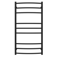 Рушникосушарка водяна Класік Еліт П9 400х1000 Deffi нержавіюча сталь (Чорний, Бокове ліве підключення)