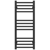 Рушникосушарка водяна Lima П12 300х800 Deffi нержавіюча сталь (Чорний, Нижнє підключення)