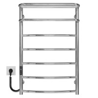 Рушникосушарка електрична Отель П7 500х800 Deffi нержавіюча сталь (Хром, JD03, Ліве підключення)