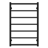Рушникосушарка водяна Ladder П7 500х800 Deffi нержавіюча сталь (Чорний, Бокове праве підключення)