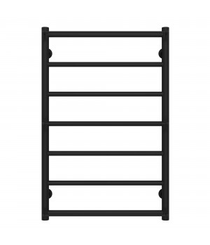 Рушникосушарка водяна Ladder П7 500х800 Deffi нержавіюча сталь (Чорний, Бокове праве підключення)