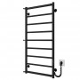 Рушникосушарка електрична Ladder П9 500х1000 Deffi нержавіюча сталь (Чорний, JD03, Праве підключення)