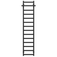 Рушникосушарка водяна Nicolе П14 400х1600 Deffi нержавіюча сталь (Чорний, Нижнє підключення)