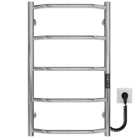 Рушникосушарка електрична Трапеція П5 400х700 Deffi нержавіюча сталь (Хром, JD03, Праве підключення)