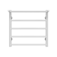 Рушникосушарка водяна Терма П5 500х500 Deffi нержавіюча сталь (Білий, Нижнє підключення)