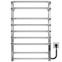 Рушникосушарка електрична Lux П9 600х800 Deffi нержавіюча сталь (Хром, JD04, Праве підключення)