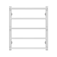 Рушникосушарка водяна Ladder П5 500х600 Deffi нержавіюча сталь (Білий, Бокове ліве підключення)