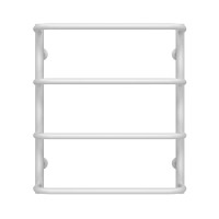 Рушникосушарка водяна Стандарт П4 500х600 Deffi нержавіюча сталь (Білий, Бокове ліве підключення)