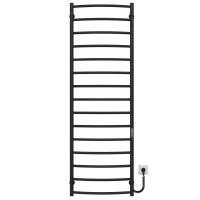 Рушникосушарка електрична Класік П15 500х1600 Deffi нержавіюча сталь (Чорний, JD03, Праве підключення)