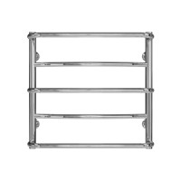 Рушникосушарка водяна Аквамікс П5 500х500 Deffi нержавіюча сталь (Хром, Нижнє підключення)