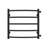 Рушникосушарка водяна Класік П5 500х500 Deffi нержавіюча сталь (Чорний, Бокове праве підключення)