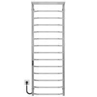 Рушникосушарка електрична Трапеція з полицею П15 500х1500 Deffi нержавіюча сталь (Хром, JD03, Ліве підключення)