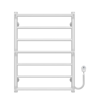 Рушникосушарка електрична Ladder П7 500х700 Deffi нержавіюча сталь (Білий, EF16, Праве підключення)
