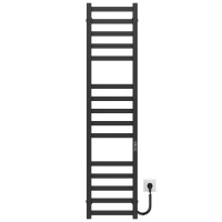 Рушникосушарка електрична Avast П15 400х1400 Deffi фарбована сталь (Чорний, JD04, Праве підключення)