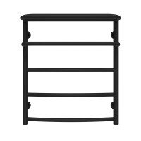 Рушникосушарка водяна Отель П5 400х600 Deffi нержавіюча сталь (Чорний, Бокове праве підключення)