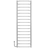 Рушникосушарка електрична Трапеція П16 500х1700 Deffi нержавіюча сталь (Хром, EF16, Ліве підключення)