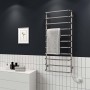 Рушникосушарка електрична Стандарт П10 500х1200 Deffi нержавіюча сталь (Хром, EF16, Праве підключення)